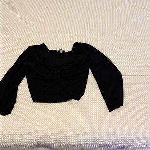 Charlotte Russe Black Crop Top